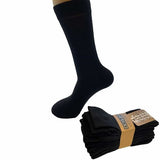 Black Bamboo Socks 10 Pairs for Women Men, Soft Breathable 80% Bamboo 15% Polyester 5% Lycra, V1189-LC-DG-00122