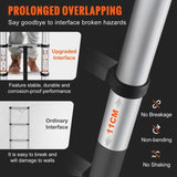 Telescoping Ladder Aluminum Extension Step 12.5 ft Multi-purpose Portable V952-SSLTN125170KGIL80V0