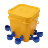 Automatic Chicken Waterer Cup with 12L Handheld Barrel Poultry Drinking Equipemnt for Goose Duck V1294-YM0706-3111230182715