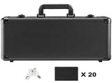 Graded Card Storage Box, 4 Slots, Graded Sports Cards Holder Carrying Case with Key Lock Foam V952-FJKSNHYCSKK1V3VTKV0