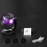 24 Pattern Star Projector Night Light with White Noise and Type C Power - Black V1263-JX-8070-1