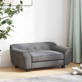 Dog Sofa Dark Grey 72x45x30 Cm Plush 43_171039
