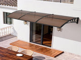 Awnings for Door Entrance, 965 x 2957 mm, Exterior Front Door Window Awnings with Drainage & ABS V952-GDSZYP40120Y8FUG0001V0