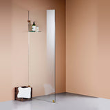900 x 2100mm Frameless 10mm Safety Glass Shower Screen V63-829631