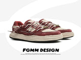 Canvas Sneakers Lightweight Shoes Breathable Sneakers Casual Footwear Everyday - Red - Size V1102-M-SHOE-86208-RED-6AU6EU39