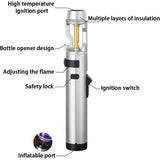 Plasma Lighter, Outdoor Windproof Lighter with Bottle Opener,Outdoor Straight Flame for Camping and V1366-AZ2-W-11455