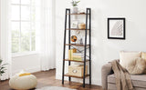 5 Tiers A-shaped Ladder Storage Shelf, Rustic, Brown V178-89596