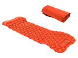 Camping Sleeping Pad Mat Foot Press Inflatable Cushion Mattress for Tent Hiking TravelOrange V1294-YM0901-3117200188115