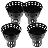Reusable Black Plastic Flower Arrangement Base for Wedding 4Pcs 9.43X6.29X12.18in V1192-AZ-W-29215