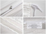 Seersucker White Valencia Dream Quilt / Doona / Duvet Cover set V745-AQ08379K3
