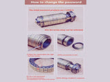 Birthday Valentine Gift Box Cylinder Lockbox Da Vinci Code Alphabet Locks V1294-YM0901-H24334CO