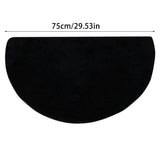 1X Carpet Semicircular Doorway Entry Floor Mat Black Carpet Toilet Fan Shower Room V1366-AZ2-W-20603