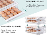 Egg carton - Egg storage box - Kitchen storage box - Double-layered, stackable - Suitable for 40 V1188-MS101-01016-1