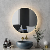 Embellir Bluetooth LED Wall Mirror With Light 60CM Bathroom Decor Round Mirrors MM-E-WALL-ROU-LED-60-BT