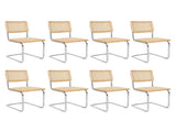Levede 8x Rattan Chair Dining Chairs CH1109-2-NTX4