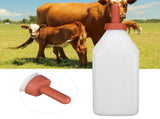 4L Vertical Type Portable Calf Milk Feeding Bottle Nursing Milk Feeder for Cattle Livestock V1294-YM0901-3111200262111