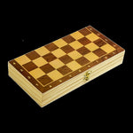 Chess Board Games Folding Large Chess Wooden Chessboard Set Wood Toy Gift V63-835571