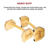 Wooden Parallette Bars Push Up & Dip Workouts V63-822501