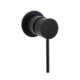 Watermark Matt Black Round Bath Shower Mixer Valve Hot Cold Water Tap Small Face V1233-KRD201B60