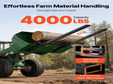 Pallet Forks, 1814 kg Clamp on Pallet Forks, 149 cm Total Length Heavy-Duty Tractor Fork with V952-TPHCKDJK60INXOZ1G001V0