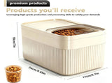 Pets Food Container, Airtight Storage with Lids & Measuring Cup, Pet Food Storage Container Up to 10 V1370-AZ4-15876