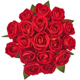 VEVOR 60 Pcs Red Roses Artificial Flowers Realistic Bouquet for Xmas Home Decor V952-RZMGHSHS60PCJZU97001V0