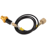 Soda Machine Hose Kit 1.5m Black Soda Hose with Gold Quick CO2 Tank Refill V1294-YM3113220267711-0421