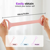Figure 8 Resistance Bands for Women & Men - 35LB Silicone Pull Rope with Non-Slip Handles, Home Gym V1258-DP02-F-408
