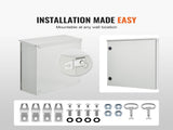 Electrical Enclosure, 24'' x 24'' x 8'', UL Certified NEMA 4 Outdoor Enclosure, IP65 V952-TUL60X60X20CMW0NQV0