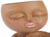 Mannequin Flower Pot Resin Creative Double Flower Pot Face Flower Pot V1294-YM0716-221118TW03-4