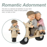 Romantic Resin Elderly Couple Figurines, No Fade, Odor- Decor V1370-AZ4-15182