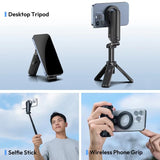Ulanzi JJ03 Magnetic Phone Tripod Wireless Phone Grip Selfie Stick Desktop Tripod with Remote V413-JJ03