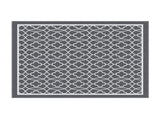 Gardeon Outdoor Rugs 274x366cm Large Carpet Reversible Area Mat PP Dual-Sided Patio Rug OR-9X12FT-OGEE-GY