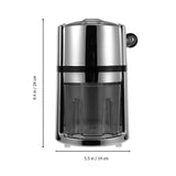 Household Ice Crusher Manual Stainless Steel ABS for Kitchen Use Plated Silver V1366-AZ2-W-20255
