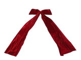Xmas Tree Topper Bow 5.9FT Large Xmas Velvet Bow Decoration for Holiday Party Garland Front Door V1294-YM0901-3115250090611