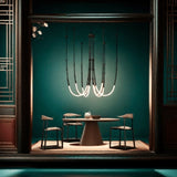BAMDECOR Minimalistic Retro LED Minimalism Designer Lustre Hanging Lamps Slender-Shape LED Pendant V255-BAM-SLENDER-6L