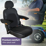 EQUIPMED ComfortCruise Large Mobility Scooter, 15km/h Top Speed, Up to 45km Range, Strong Climbing, V219-HMBMSCEQ8LBA
