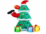 Jingle Jollys Christmas Inflatable Santa Tree 2.5M Height Flashing Light Decorations Illuminated XMAS-INF-TREE-8FT