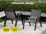 Gardeon Outdoor Dining Set Table and Chairs Patio Garden Furniture Bistro Set FF-STA-DINING-GE