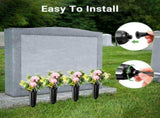 40 Pack Cemetery Vases with Spikes,Plastic Vases for Flowers,Grave Decorations for Cemetery,Memorial V1192-AZ-W-24575