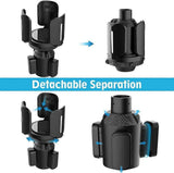 Adjustable Car Cup Holder Expander - Adapter Fits 2.95in Bottles or Cups V1263-JX-4398