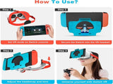 Compatible with Nintendo Switch VR headsets and OLED models, VR virtual reality glasses with V1188-MS-313-0561