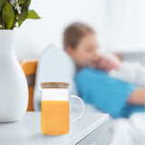 Transparent Glass Measuring Cup with Scales for Home Use, Easy Clean, Convenient Cover, 1 Set V1369-AZ3-W-15606
