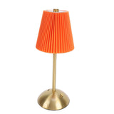 Small Pleated Table Lamp Iron Fabric Soft Lighting Bedside Nightstand Desk Lamp for Bedroom Living V1294-YM0901-3119250067812
