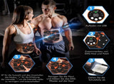 Black and Blue Ultimate EMS Muscle Stimulator Kit - USB Rechargeable Abdominal & Full Body Toner for V888-ELOSUNG36063