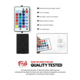 Artiss Coffee Table Led Lights White FUR-R-COF-LED-01-WH