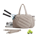 42L Khaki Tennis & Pickleball Expandable Tote Bag wIth Shoe-Zone & Bottle Side Pocket - Waterproof V888-ELOSUNG45036