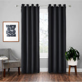 2X Curtains Darkening Thermal Insulated Curtain Panels for Living Room Blue Color Shower Curtain Set V1366-AZ2-W-20620
