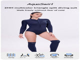 2MM jellyfish suit diving wet clothes jellyfish suit snorkeling swimsuit super elastic skin-friendly V1102-AQ-012BLUE-XXL
