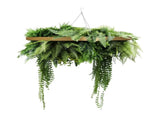 Gold Artificial Hanging Green Wall Disc 80cm UV Resistant Foliage V637-DP1191772G